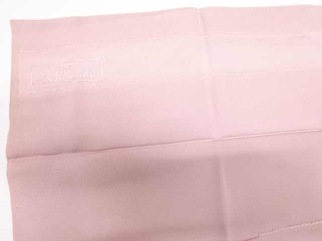  未使用品　蘇州刺繍草の実模様一ツ紋色無地着物